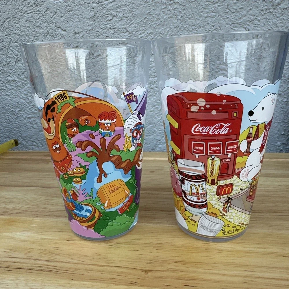 2024 McDonald's Collector Cups Set of 2‎ McDonaldland Characters Coca-Cola Promo